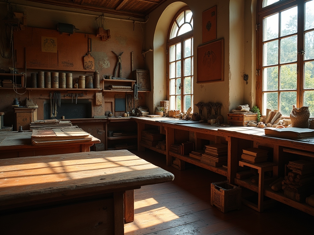 Atelier de reliure traditionnel