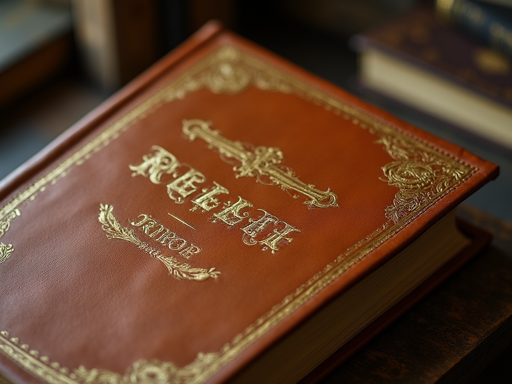 Reliure en cuir pleine peau